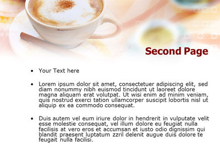 Cappuccino PowerPoint Template, Dia 2, 00878, Food & Beverage — PoweredTemplate.com