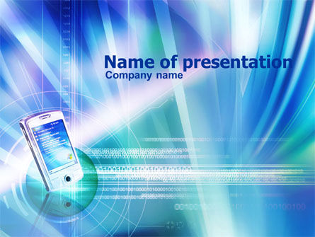 Windows Phone PowerPoint Template, Free PowerPoint Template, 00887, Technology and Science — PoweredTemplate.com
