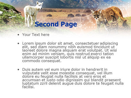 Life Of Mammalian Predators PowerPoint Template, Slide 2, 00920, Nature & Environment — PoweredTemplate.com