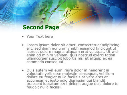 Modèle PowerPoint de thème des affaires mondiales, Diapositive 2, 00932, Mondial — PoweredTemplate.com
