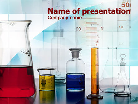 Laboratory Glassware PowerPoint Template, 00935, Technology and Science — PoweredTemplate.com