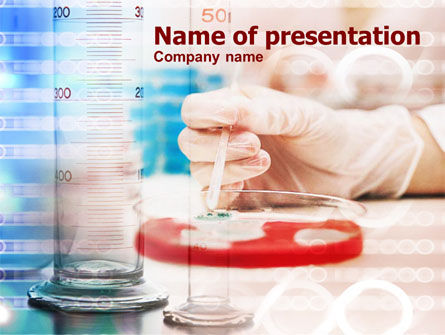 细菌分析PowerPoint模板, 免费 PowerPoint模板, 00940, 医药 — PoweredTemplate.com