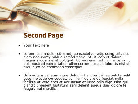 Modello PowerPoint - Ragazza in biblioteca, Slide 2, 00942, Education & Training — PoweredTemplate.com