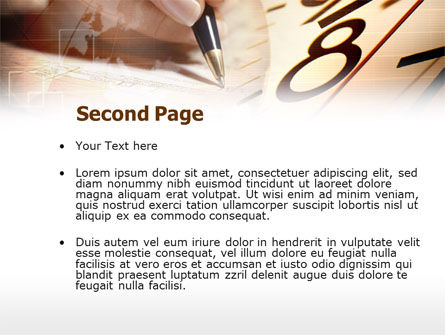 Modèle PowerPoint de planification du temps d'activité, Diapositive 2, 00951, Business — PoweredTemplate.com