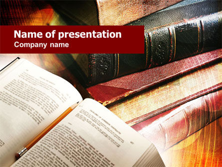 Modello PowerPoint - Libro di lettura, Gratis Modello PowerPoint, 00952, Education & Training — PoweredTemplate.com