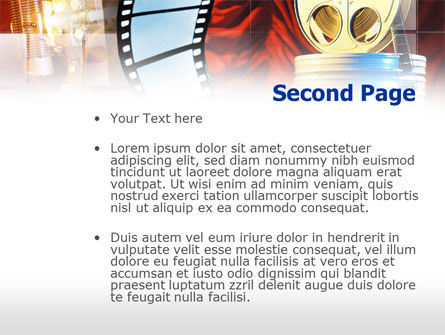 Modèle PowerPoint de film, Diapositive 2, 00963, Art & Entertainment — PoweredTemplate.com