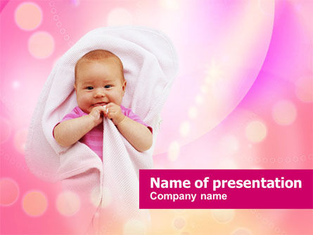 Wrapped Baby PowerPoint Template, Free PowerPoint Template, 00982, People — PoweredTemplate.com