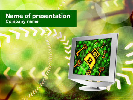 Modelo do PowerPoint - software de proteção de computador, Grátis Modelo do PowerPoint, 00988, Tecnologia e Ciência — PoweredTemplate.com