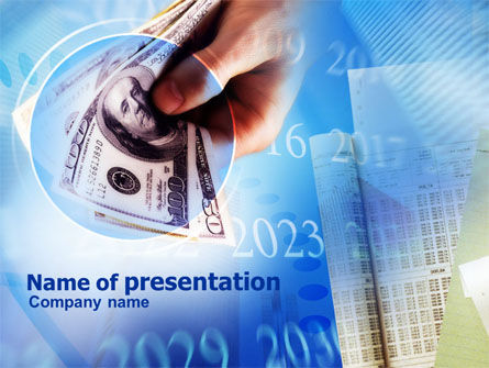 Neem Dollar In Contanten PowerPoint Template, Gratis PowerPoint-sjabloon, 00989, Financieel/Boekhouding — PoweredTemplate.com