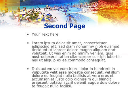 Modello PowerPoint - Beach resort, Slide 2, 00991, Carriere/Industria — PoweredTemplate.com