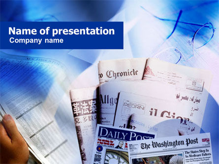 Business Newspapers PowerPoint Template, Free PowerPoint Template, 00997, Business — PoweredTemplate.com