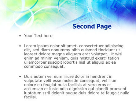 Teal Keyboard PowerPoint Template, Slide 2, 01000, Technology and Science — PoweredTemplate.com