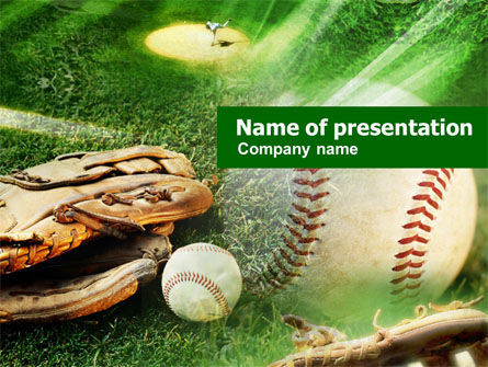 Modèle PowerPoint de affiliation de baseball, Gratuit Modele PowerPoint, 01031, Sport — PoweredTemplate.com