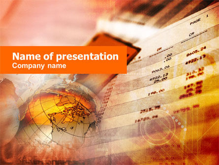 Templat PowerPoint Debit Dan Kredit, Gratis Templat PowerPoint, 01054, Bisnis — PoweredTemplate.com