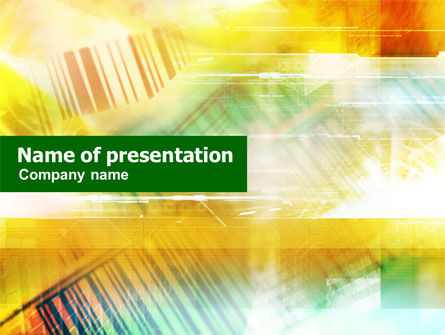 Plantilla de PowerPoint - productos códigos de barras, Gratis Plantilla de PowerPoint, 01077, Abstracto / Texturas — PoweredTemplate.com