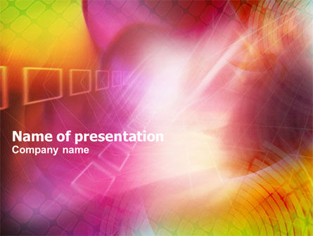 Colorful Technological Theme PowerPoint Template, Free PowerPoint Template, 01086, Abstract/Textures — PoweredTemplate.com