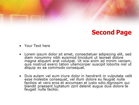 Modello PowerPoint - Colorful tema tecnologico, Slide 2, 01086, Astratto/Texture — PoweredTemplate.com