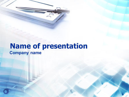 Plantilla de PowerPoint - dispositivo palm, 01101, Conceptos de negocio — PoweredTemplate.com