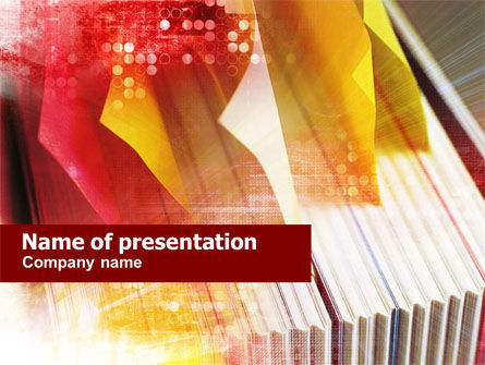 Document Sorting PowerPoint Template, Free PowerPoint Template, 01104, Education & Training — PoweredTemplate.com