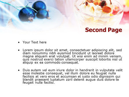 Sweets with Fruits PowerPoint Template, Slide 2, 01107, Food & Beverage — PoweredTemplate.com