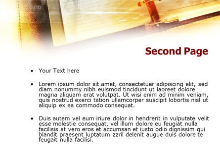 Modello PowerPoint - Calendario affari, Slide 2, 01126, Concetti del Lavoro — PoweredTemplate.com