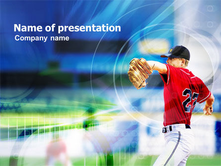 Pitcher PowerPoint Template, Free PowerPoint Template, 01142, Sports — PoweredTemplate.com
