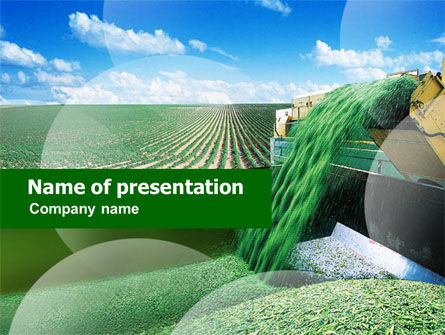 Modèle PowerPoint de récolte de pois, Gratuit Modele PowerPoint, 01153, Agriculture — PoweredTemplate.com