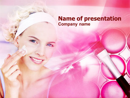 Make-up Tips PowerPoint Template, Gratis PowerPoint-sjabloon, 01174, Carrière/Industrie — PoweredTemplate.com