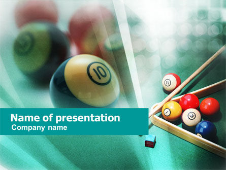 Billiards PowerPoint Template, Free PowerPoint Template, 01196, Sports — PoweredTemplate.com
