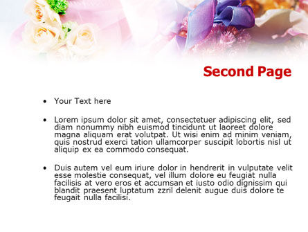 Templat PowerPoint Jasa Dekorasi Bunga, Slide 2, 01200, Liburan/Momen Spesial — PoweredTemplate.com