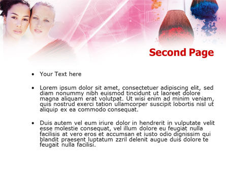 Make-up Lessen PowerPoint Template, Dia 2, 01208, Carrière/Industrie — PoweredTemplate.com