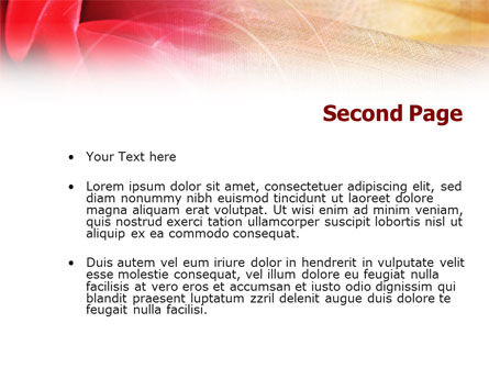 Rotes tuch PowerPoint Vorlage, Folie 2, 01211, Abstrakt/Texturen — PoweredTemplate.com