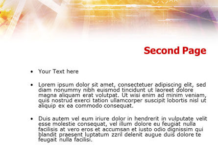 Modèle PowerPoint de technologie lumineuse, Diapositive 2, 01219, Concepts commerciaux — PoweredTemplate.com