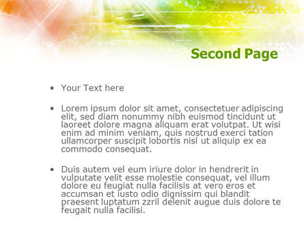 Kleurrijke Technologische Collage PowerPoint Template, Dia 2, 01227, Abstract/Textuur — PoweredTemplate.com