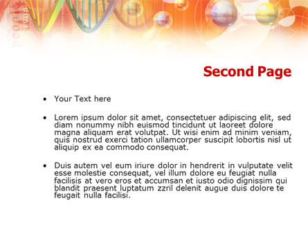 Molecular Science PowerPoint Template, Slide 2, 01247, Technology and Science — PoweredTemplate.com