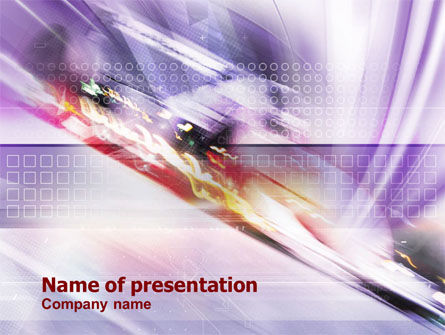 Abstract Race PowerPoint Template, 01267, Abstract/Textures — PoweredTemplate.com