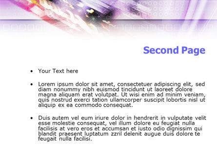 Abstract Race PowerPoint Template, Slide 2, 01267, Abstract/Textures — PoweredTemplate.com