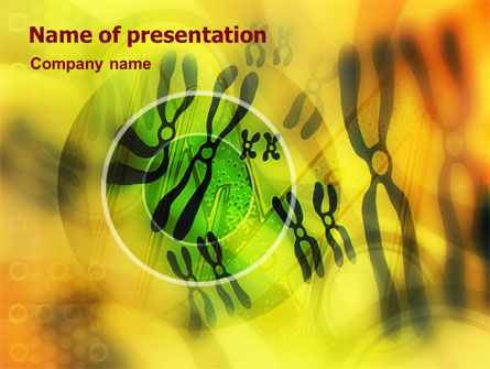 染色体PowerPoint模板, 免费 PowerPoint模板, 01273, 技术与科学 — PoweredTemplate.com