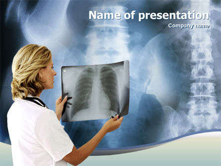 Roentgenoscopy PowerPoint Template, 01276, Medical — PoweredTemplate.com