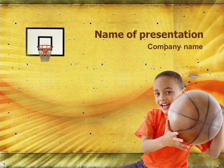 Templat PowerPoint Bola Basket Muda, Gratis Templat PowerPoint, 01321, Education & Training — PoweredTemplate.com