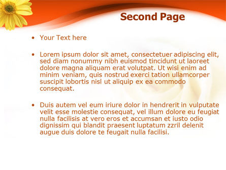 African Daisy PowerPoint Template, Dia 2, 01322, Vakantie/Speciale Gelegenheden — PoweredTemplate.com