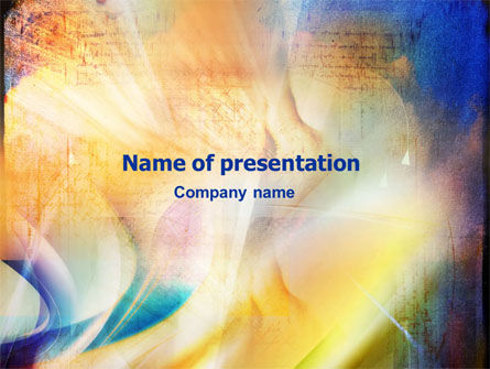 奇妙的调色板PowerPoint模板, 免费 PowerPoint模板, 01355, Art & Entertainment — PoweredTemplate.com