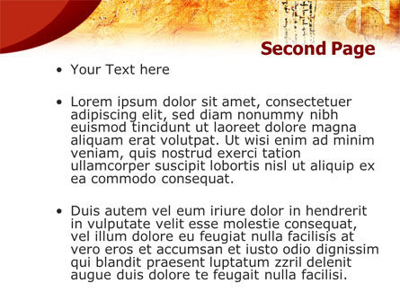 Modèle PowerPoint de cheer scroll, Diapositive 2, 01357, Abstrait / Textures — PoweredTemplate.com