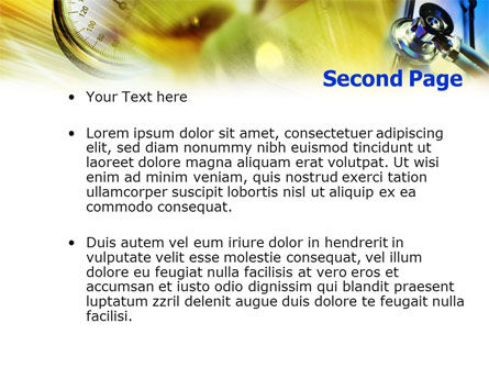 Templat PowerPoint Pengukuran Tekanan Darah, Slide 2, 01360, Medis — PoweredTemplate.com