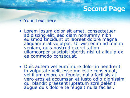 Plantilla de PowerPoint - palmeras en la playa, Diapositiva 2, 01368, Naturaleza y medio ambiente — PoweredTemplate.com
