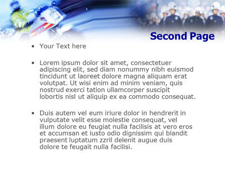 Modèle PowerPoint de police routière, Diapositive 2, 01401, Mensen — PoweredTemplate.com
