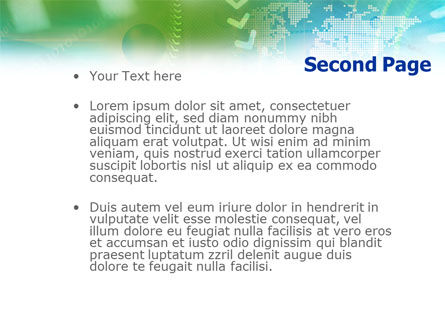 Modello PowerPoint - Green abstract informativo, Slide 2, 01416, Astratto/Texture — PoweredTemplate.com