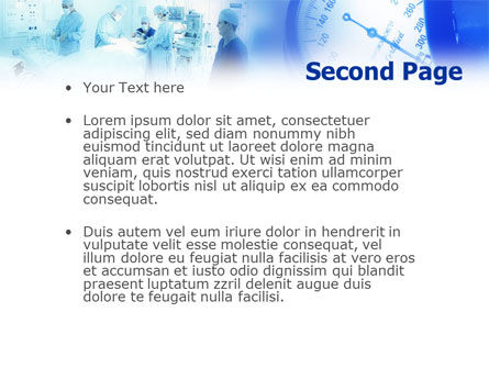 Plantilla de PowerPoint - cuarto de operaciones, Diapositiva 2, 01425, Médico — PoweredTemplate.com