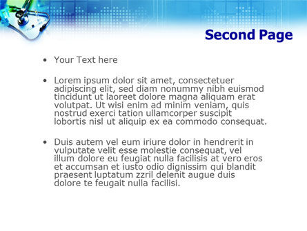 Templat PowerPoint Phonendoscope Dan Obat-obatan, Slide 2, 01433, Medis — PoweredTemplate.com