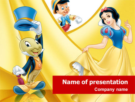 Disney Cartoon PowerPoint Template, 01443, Art & Entertainment — PoweredTemplate.com
